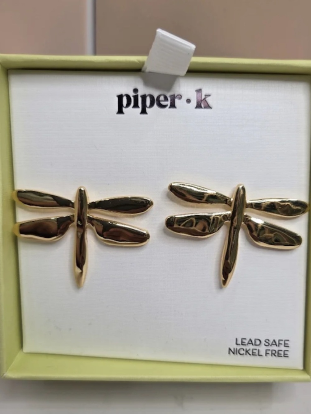 Piper K Dragon Fly Earrings NIP